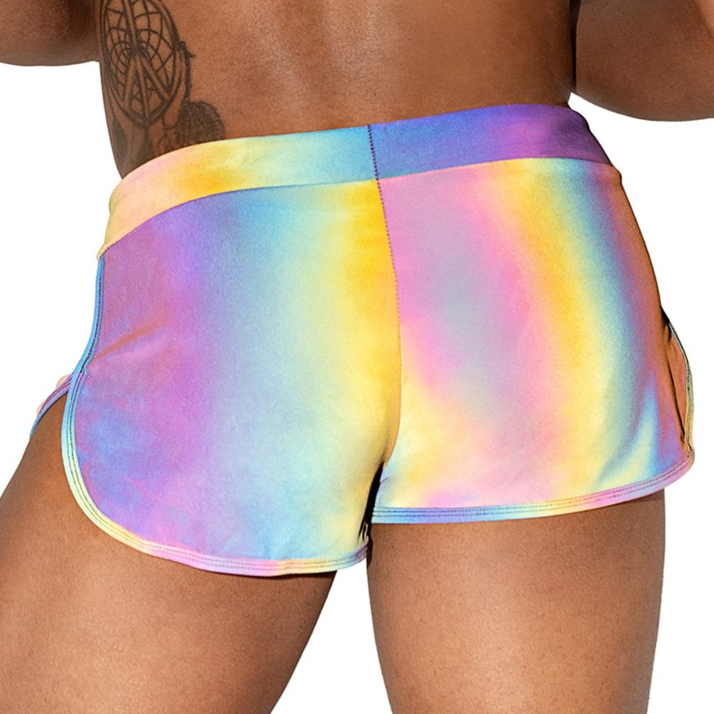 Reflective Runner Style Shorts with Drawstring - Picture 2 of 15